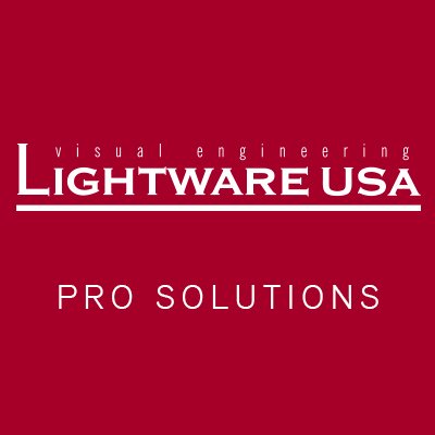 LightwareUSA's profile picture. Industry leader in high-end Audio Visual component solutions. #digitalsignage #huddleroom #videowall #signalmanagement #4k #hdbaset #projectionmapping #AVoverIP