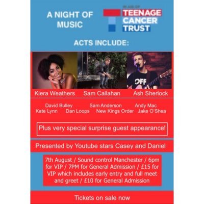 we managed to raise £500 for The Teenage Cancer Trust