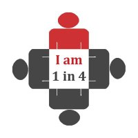 I am 1 in 4 (@iam_1in4) 's Twitter Profile Photo I am 1 in 4 (@iam_1in4) 's Twitter Profile Photo