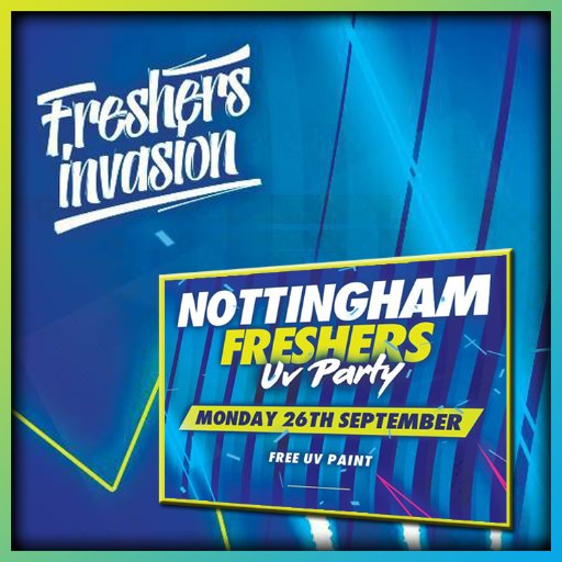 Nottingham Freshers Welcome Party UV Party! Super Early Bird Tickets available here: https://t.co/qnSRKAE4ZZ