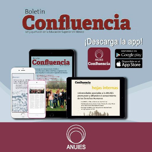 Perfil de la publicación Boletín Confluencia de la @ANUIES con contenidos basados en programas, trabajos y actividades de la educación superior.