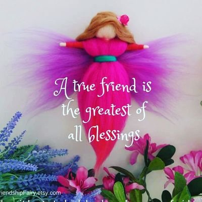 I make needle felted Friendship Fairies. Working on making wishes come true...