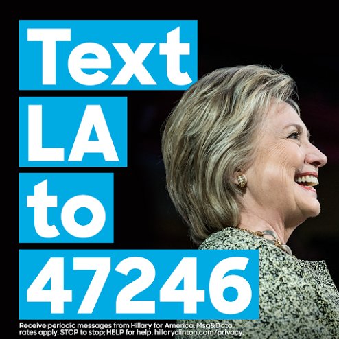 Hillary for Louisiana is the official account for our grassroots team to elect @HillaryClinton. Follow us for updates & to get involved! #ImWithHer