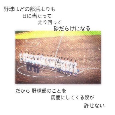 野球好き/硬式野球デビュー/野球好きの方気軽にフォローお願いします/I'm happy to have met you/And always will be…