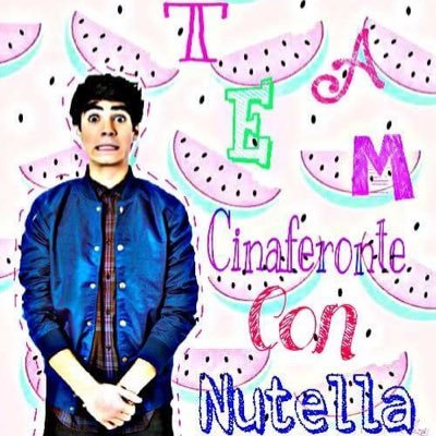 TeamCCN21's profile picture. |•Team Cinaferonte Con Nutella Pagina totalmente original•| |•Dedicada a @JosDice•| Canelovers de corazón ❤ BUSCAMOS ADMIS. Goal: 100 seguidores
