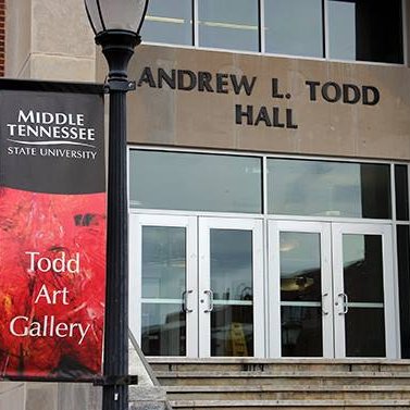 Todd Art Gallery exhibits art from emerging & prominent artists in union with studies offered by MTSU's Department of Art and Design. Free & open to the public.