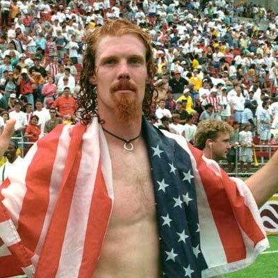 An American slice of the soccer pie. Not @AlexiLalas. He’s just my hero.