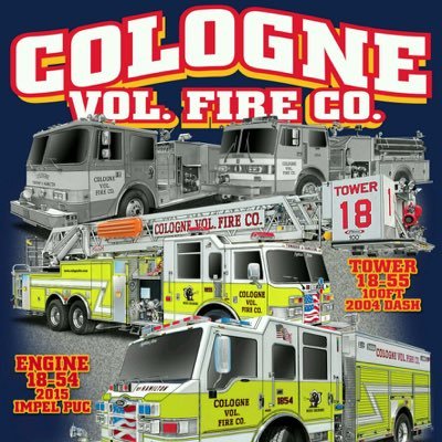 Cologne Volunteer Fire Company, Serving the Township of Hamilton since 1960 Members WANTED call (609) 744-2275