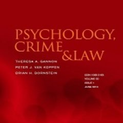 Official Twitter account for the journal 'Psychology, Crime, & Law'.