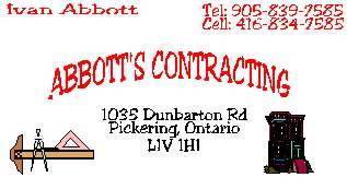 abbotts_ctg's profile picture. I love to display quality craftsmanship in home renovation, kitchen remodeling, bathroom remodeling,basement renovation, deck work. Ivan Abbott, Proprietor.