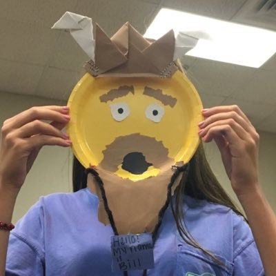 I'm a fun-loving  Viking emoji made by the Northgate High School Yearbook Staff