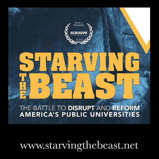 StarvingBeast's profile picture. The Battle to Disrupt and Reform America’s Public Universities
.....
Tweets are not endorsements, but are usually at least tangentially related to the film.