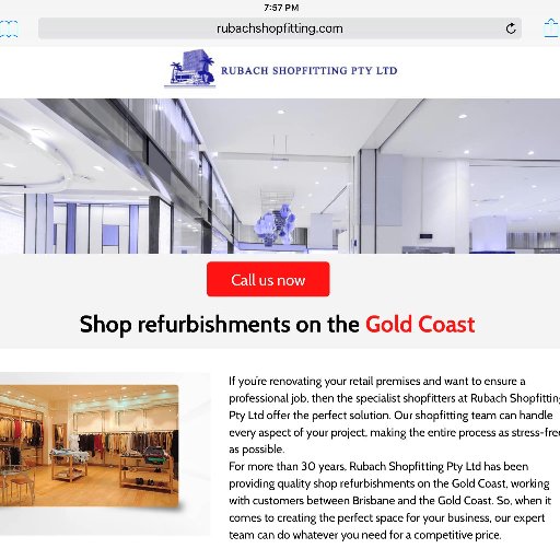 A locally owned and operated family business, Rubach Shopfitting Pty Ltd works on a wide range of shopfitting & renovation projects.