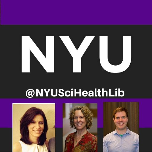 Twitter account for the Health Sciences librarians at NYU, serving students and faculty at NYU's College of Nursing and the Depts of OT, PT and CSD.
