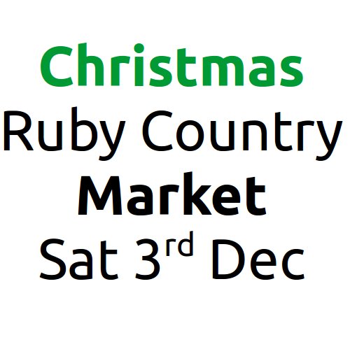 The EXCITING Ruby Country Market in Hatherleigh brings together local businesses under one roof to sell their wares. Next one is Sat Dec 3rd 9am-2pm