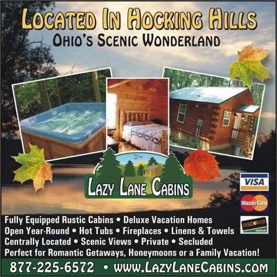 Lazy Lane Cabins Ltd in Hocking Hills Ohio