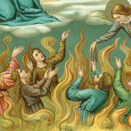 Pray for the poor souls in purgatory