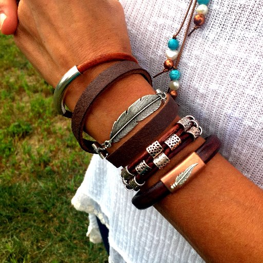 I help people express their inner Bohemian with stylish leather jewelry