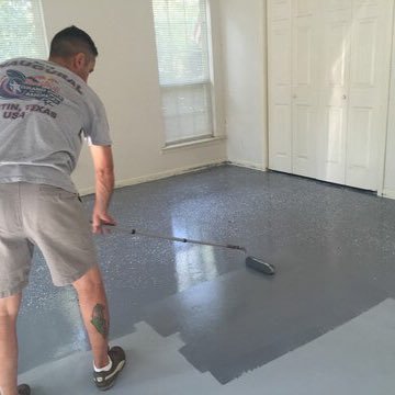 Scotty On Twitter Metallic Epoxy Floor Coating With Matte Clear