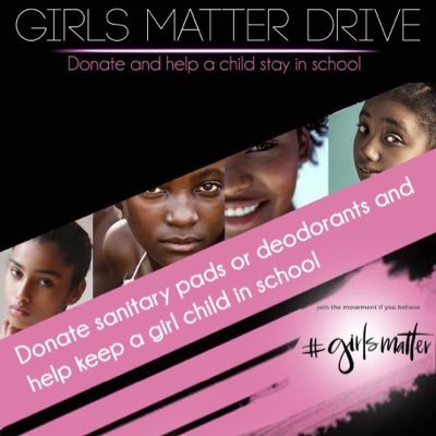 Donate & Keep a girl child in school • Instagram : girlsmatter_drive • Facebook Page: Girls Matter Drive • email: info@girlsmatterdrive.org.za