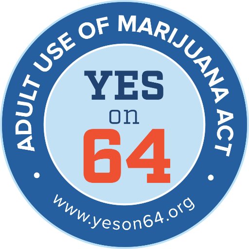 Pass #Prop64, the leading statewide ballot measure to control, regulate, and tax adult use of marijuana while protecting kids. #YesOn64 #AUMA