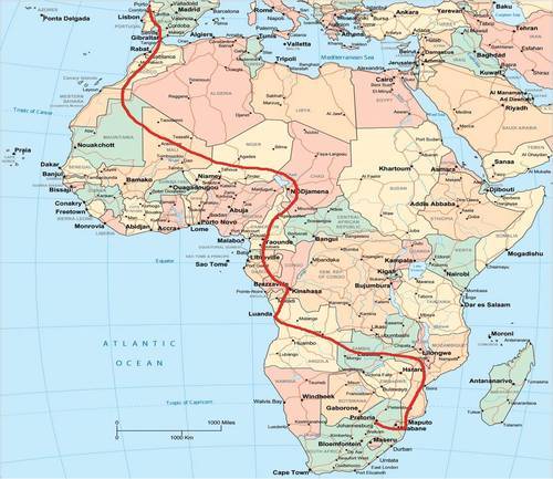 ABoaEsperanca's profile picture. Osvaldo Garcia atravessa África numa moto AJP versão Xutos&Pontapés, para chegar a Pretória no dia 10 de Junho e entregar a nossa bandeira à Selecção Nacional