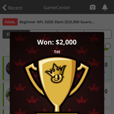 DFS NFL LUs! Specialize in draft kings NFL lineups that are picked using analytics for the best success. DM with questions. Subs available.