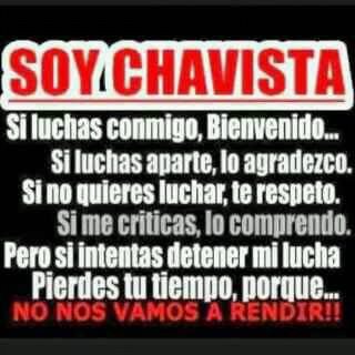 Revolucionaria, leal al legado de nuestro Gigante Chavez,!!!