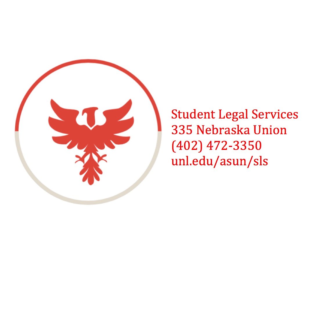 Student Legal Services (SLS) is a program of ASUN and is funded by student fees. 

SLS offers free legal advice or representation to registered UNL students.