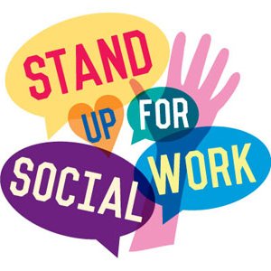 Social workers for employment, better salaries, and better working conditions.