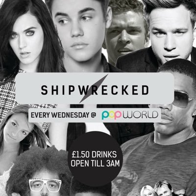 ShipWrecked Wednesday's @ PopWorld Derby.. Bringing you good vibes, cheap drinks & your best mid week turn up spot!