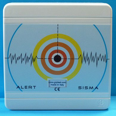 ALERT SISMA è un sensore per terremoti che permette di avvisare visivamente e acusticamente i movimenti di un immobile causati dai terremoti.