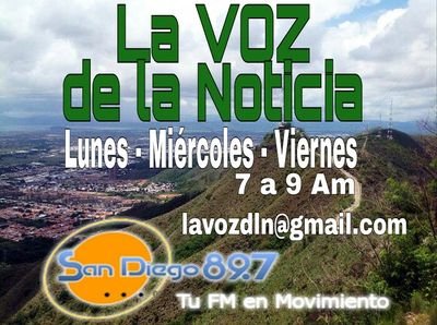 La VOZ de la Noticia.
Entrevistas y noticias de actualidad. 
La Comunidad primero.
Lun-Mier-Vie 
7Am a 9Am
89.7Fm
lavozdln@gmail.com
https://t.co/s7lnKAyTa6