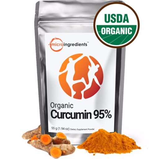 Micro Ingredients USDA Organic Curcumin 95% (Turmeric Extract) Powder - Powerful Anti-Inflammatory Antioxidant (55 gram / 1.94 oz) 
-- from Micro Ingredients