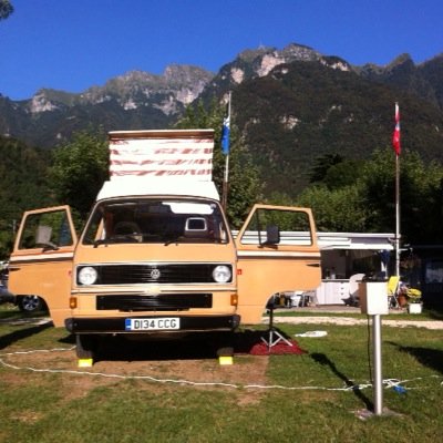 My name is Bertie I am a 1987 VW T25 KAMPER   D134CCG #vwt25 Bought May 2016 to drive to #Capri Italy I made it 😎 NOW WHERE ??