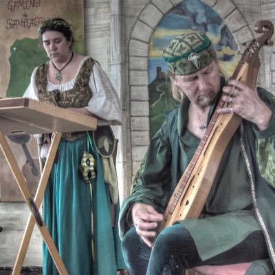 The Harper and The Minstrel are Jay & Abby Michaels. Historically Inspired performances of Early Music sung and played on over a dozen Traditional Instruments.