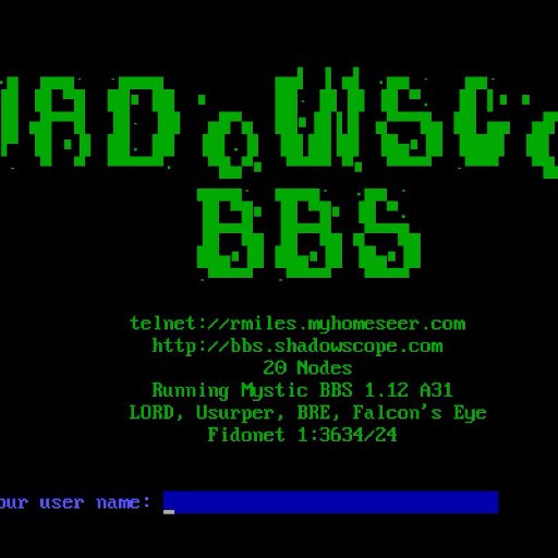 Shadowscope BBS is a retro (1990s) Bulletin Board System located in the West Georgia area. Originally Shadowland BBS, it was a dial-in system back in the 90s.