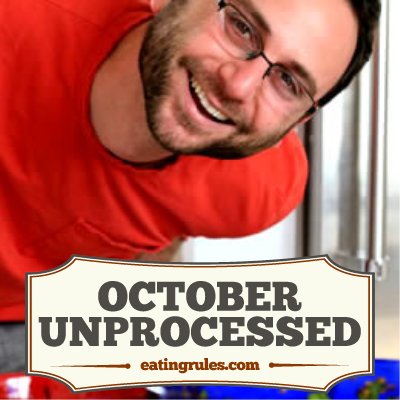 Healthy eating doesn't have to suck. Join me for October #Unprocessed!