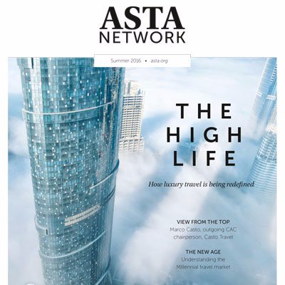 Official quarterly publication for the American Society of Travel Agents (ASTA) and our website https://t.co/gx0CLCP5BB. Tweets by @_JosephinePrice & @zanehenry