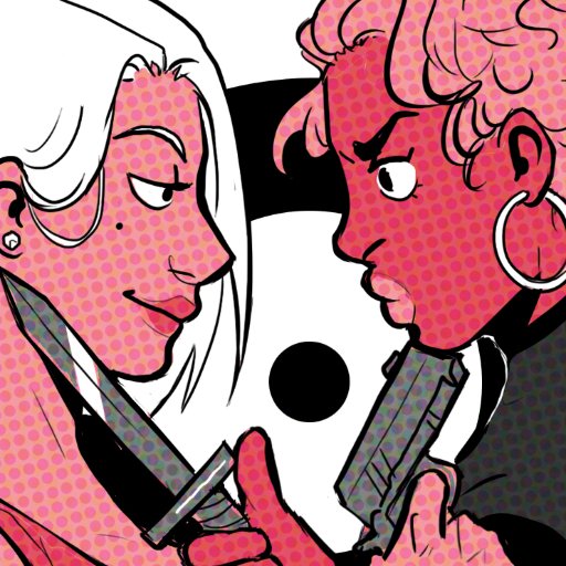 A sexy lesbian crime comic created by @robotsharks