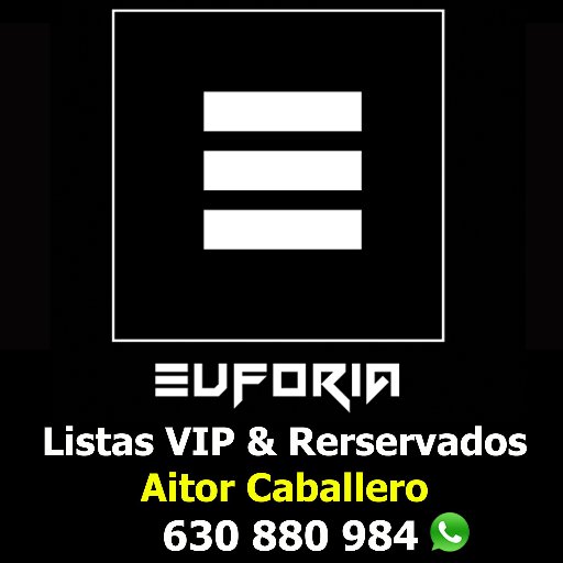 Listas viernes y sabado Euforia #Madrid, disfruta de una noche especial con la mejor música comercial. Reservados y Listas VIP en el 630 880 984 (WhatsApp)
