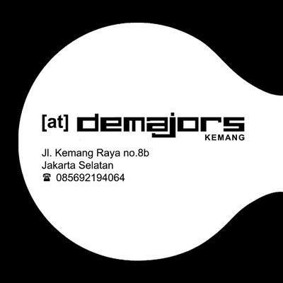 STORE: [at]demajors_Jakarta,jl Kemang raya Jakarta selatan info order  085692194064/WA OPEN 13:00/20:00