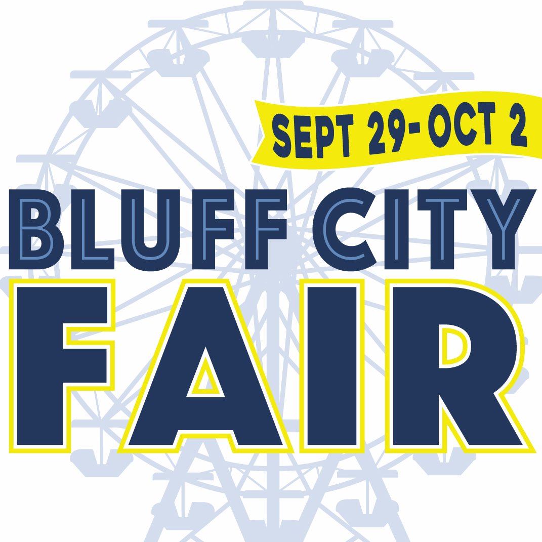 Bluff City Fair located at the Fairgrounds @ Tiger Lane Sept 29-Oct 2. Fair food, carnival rides, shows, and Live Music from James Otto, JT Hodges & Playa Fly!