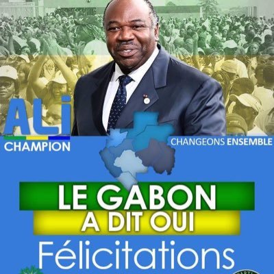 Mouvement de soutiens à son Excellence Ali Bongo Ondimba pour sa réélection en 2016 car nous partageons sa vision pour un Gabon fort unis et indivisible #Gabon