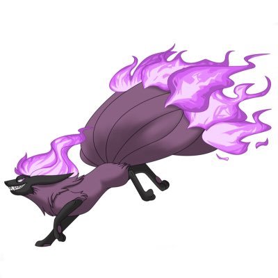 Spirit is a fusion of Gastly and Ninetales. She is very hostile and will only be kind and gentle with those she knows and trust.