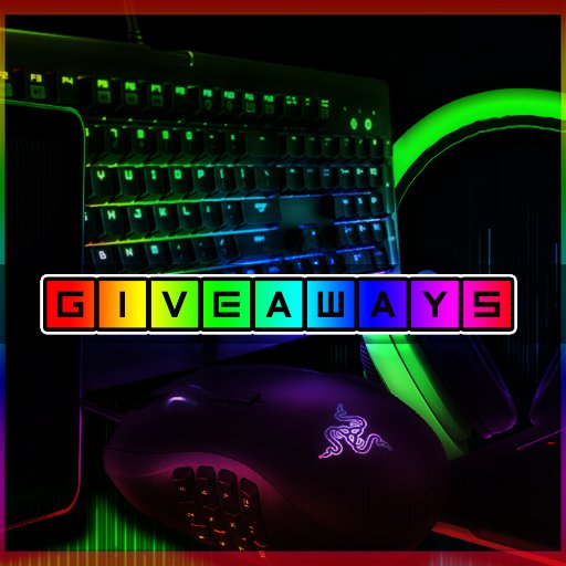 Giveaways for everyone! 🎉 The best gear you can grab your hands on! 💻 Shout outs are for active followers 🌟. All items are sponsored, to be given away! 💥