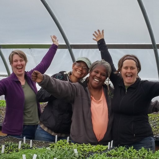 Women owned farm, rooted in justice. Rise up! Root down!