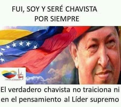 Soldado, Cristiano, Bolivariano, Revolucionario, Socialista, Antiimperialista, Chavista y comprometido con su legado!