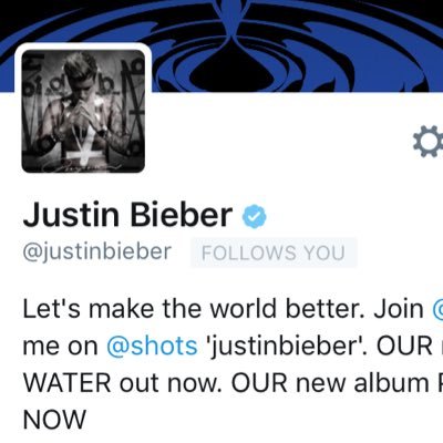 just a little reminder that Justin followed you ✨🌙