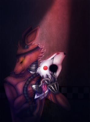 Mangle & Foxy || Gatos || Videojuegos || Five Nights at Freddy's || Negro♡ || Amo Dibujar ||